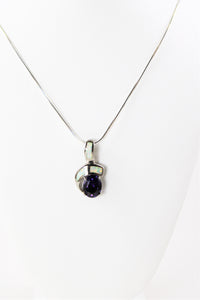 Amethyst & White Opal Necklace