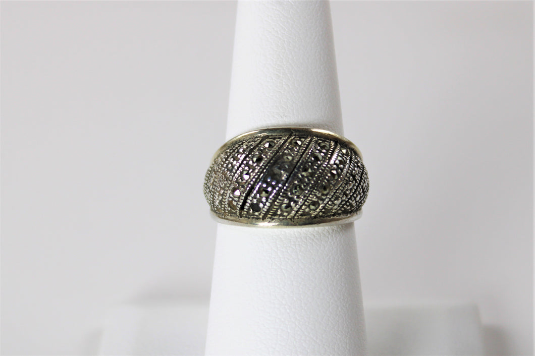 Marcasite Band  - Perfect Antique Ring in size 7