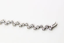 Load image into Gallery viewer, White Topaz Bubble Bracelet