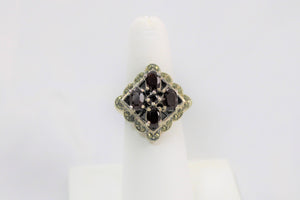 Garnet Ring - Available in size 6 only