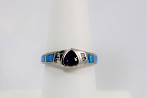 Opal and Amethyst Ring - available in size 6 only!