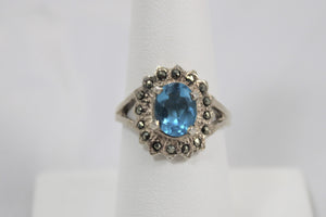 Blue Topaz Ring - Available in size 8 only!