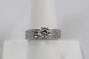 White Topaz Band - Available in size 9 only!