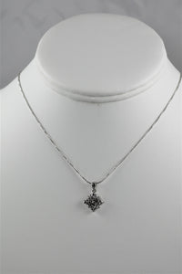 White Topaz and Sterling Silver Necklace
