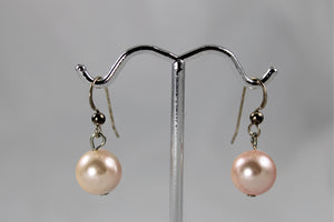 Pearl Earrings - Cultured Freshwater in Pink Pearls or White Pearls