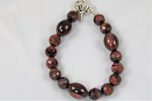 Red Tiger's Eye Double Strand Necklace