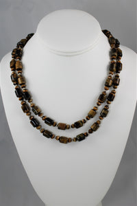Tiger Eye Double Strand Necklace