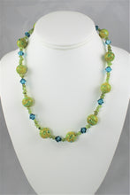 Load image into Gallery viewer, Millefiori and Peridot Necklace