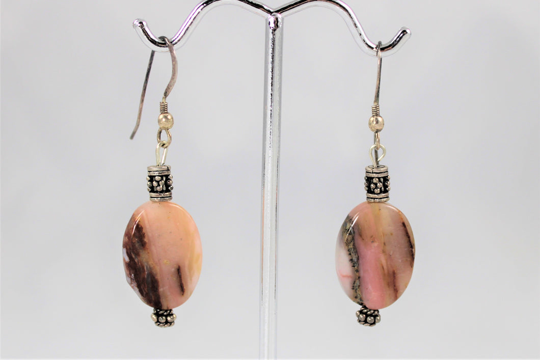 Pink Rhodonite Earrings