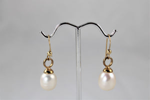 Pearl Earrings set in Vermeil