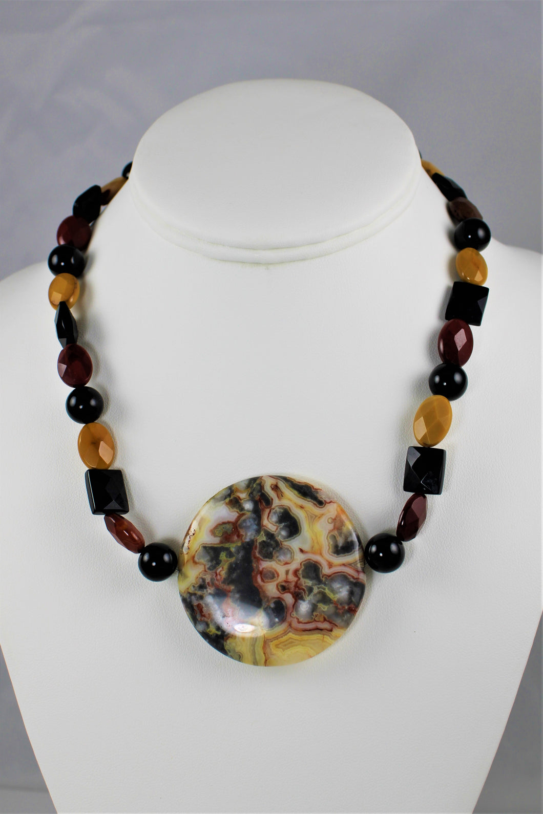 Jasper, Agate and Onyx Necklace
