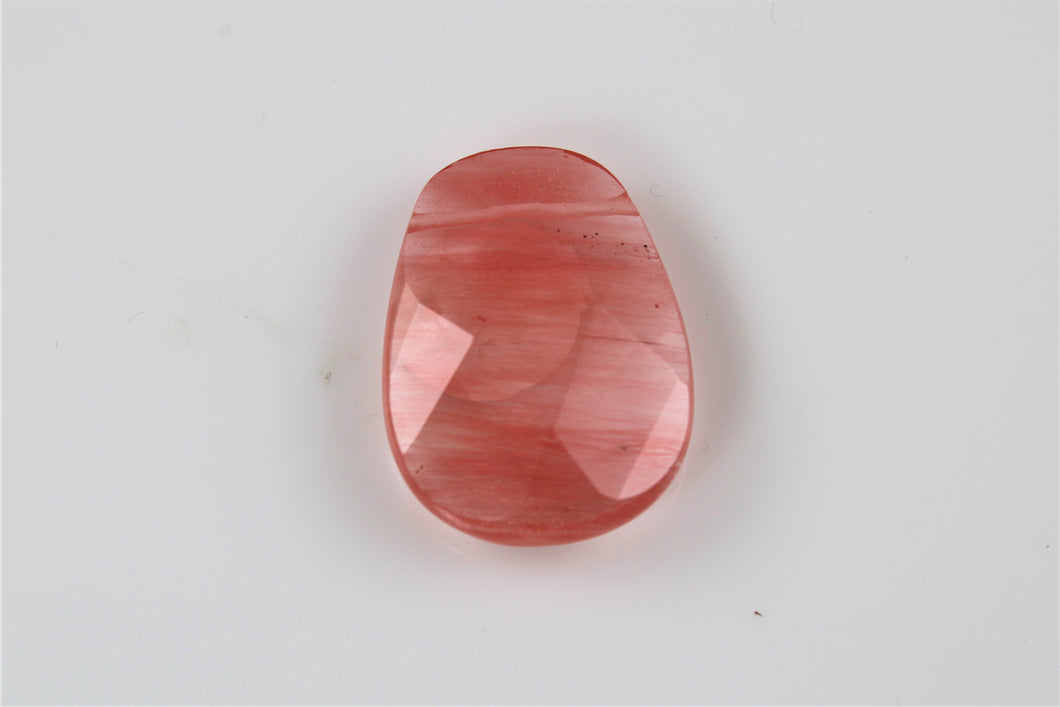 Strawberry Quartz Free From - Side Drilled