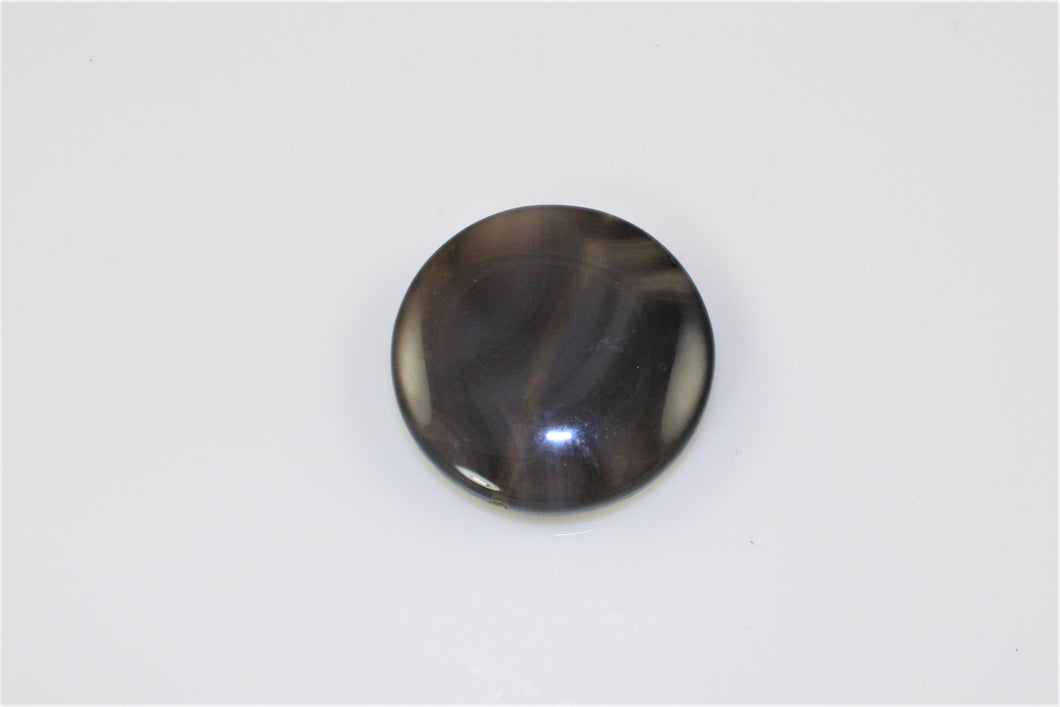 Obsidian, Natural Round - Drilled