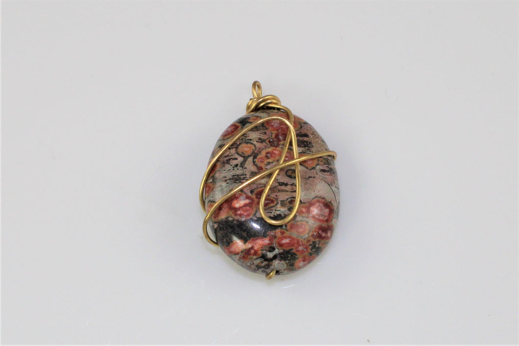 Jasper Oval with 14kt Gold Filled Wire Wrap