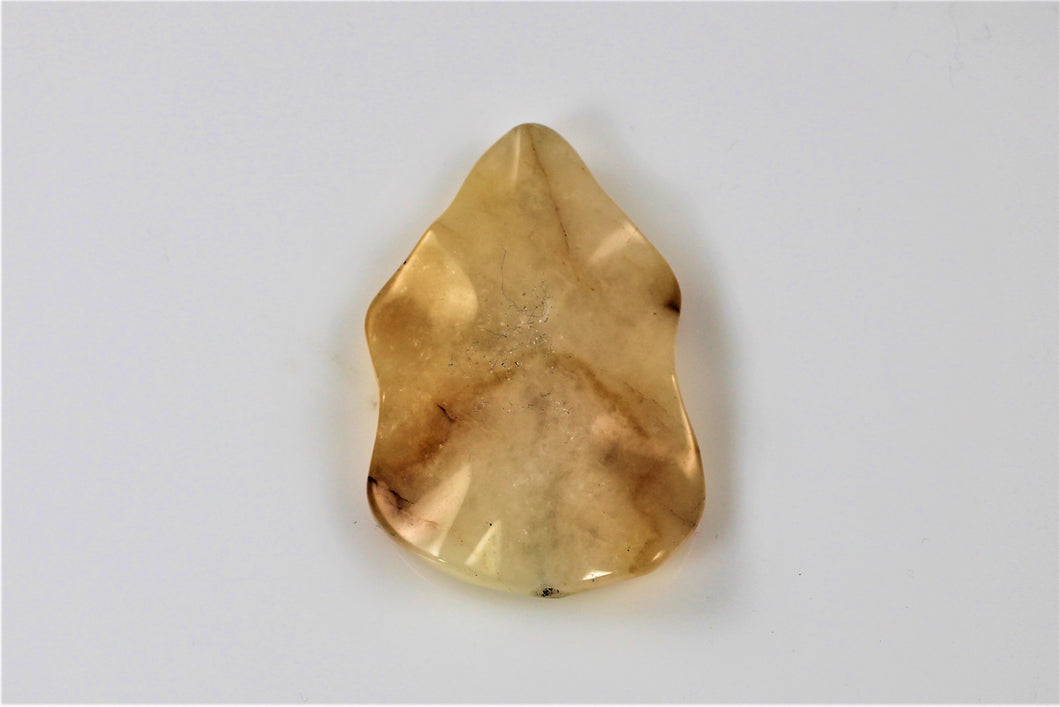 Yellow Opal Rock - Free Form - center Drill