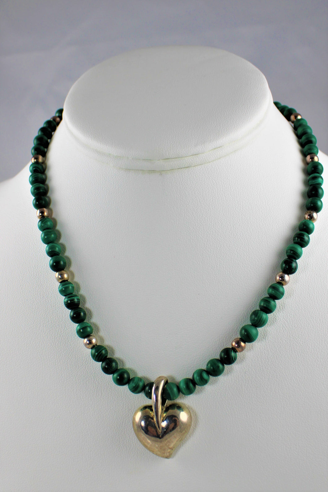 Malachite and Sterling Silver Necklace