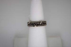 Sterling Silver Double Band - only size 5 left in stock!