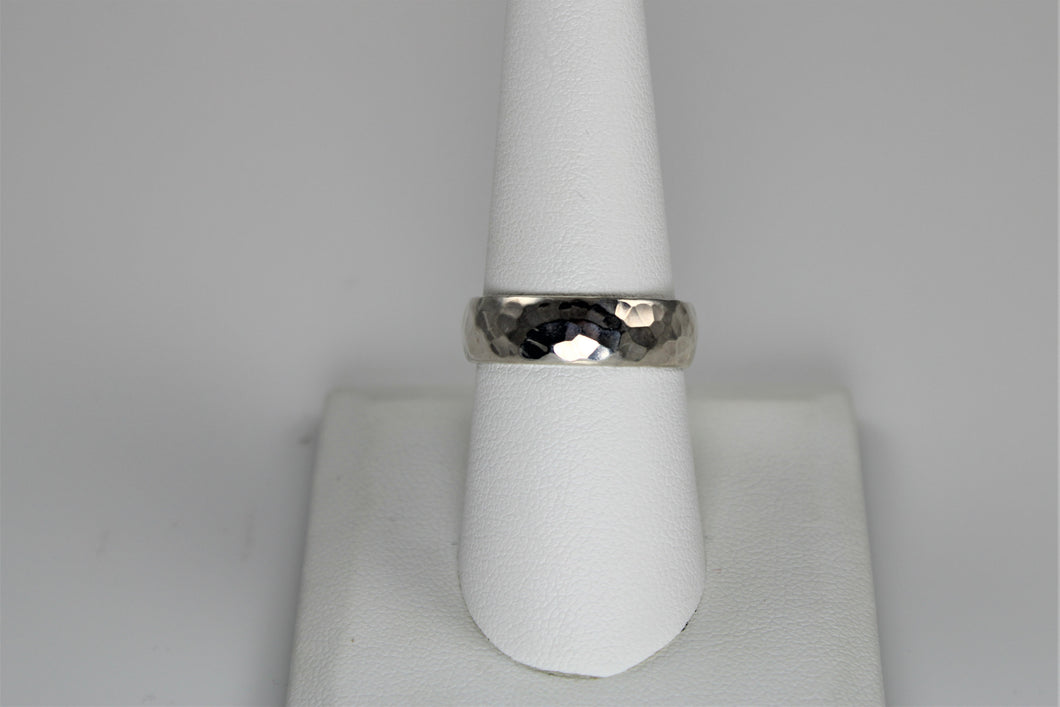 Hammered Sterling Silver Band - available in size 5, 8 and 9
