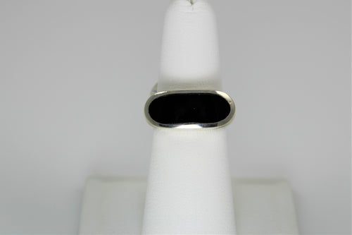 Oval Onyx Ring - one size 6 still available