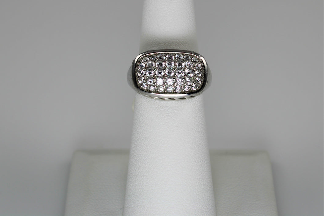 White Topaz Pave Ring - available in size 5 only