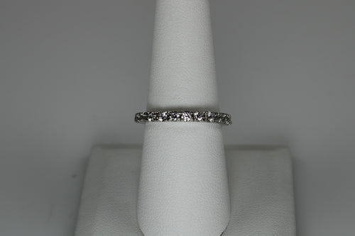 White Topaz Channel Set Band - only one size 8 available