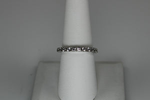 White Topaz Channel Set Band - only one size 8 available