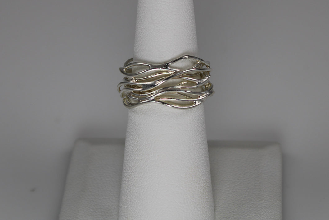Sterling Silver Wire Wrap Ring - size 5 and 6 available