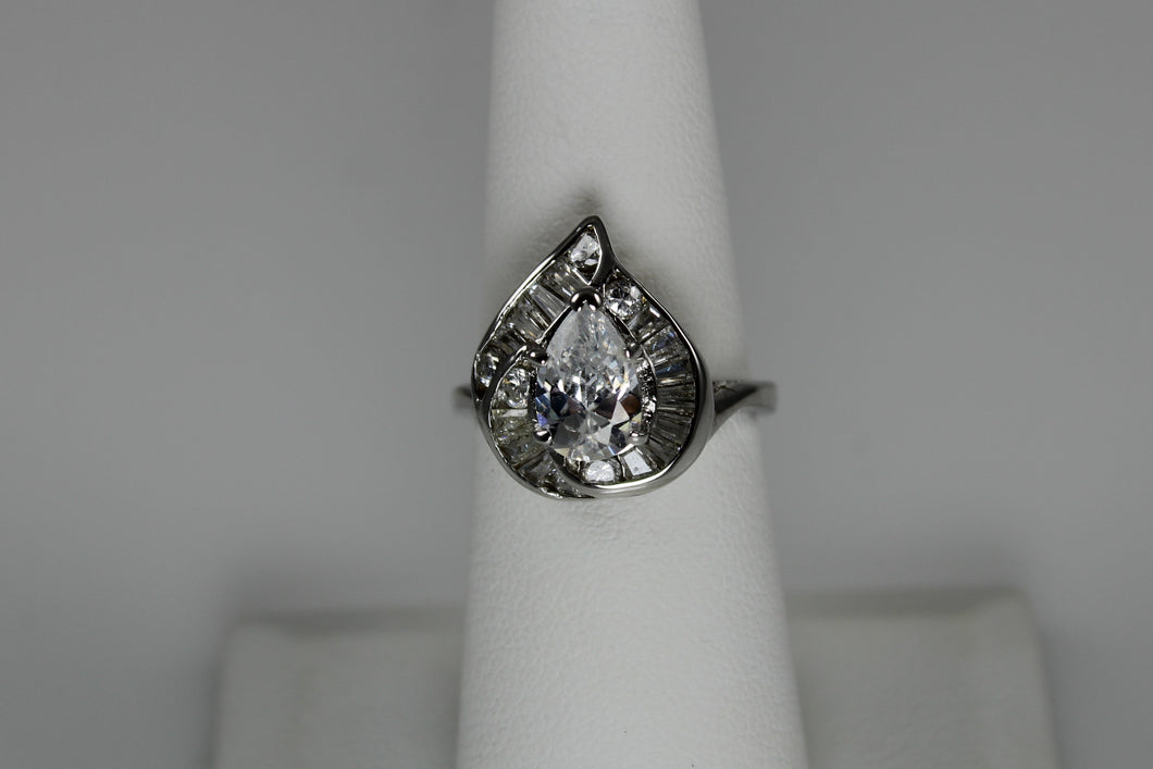 White Topaz Dinner Ring - Available in size 6 only!