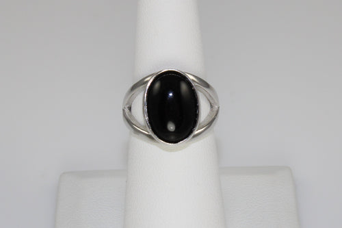 Onyx and Sterling Silver Ring - only one size 6 still in stock!