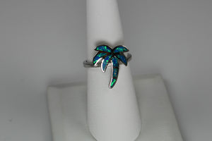 Opal Palm Tree Ring - size 7 and size 8 in stock!