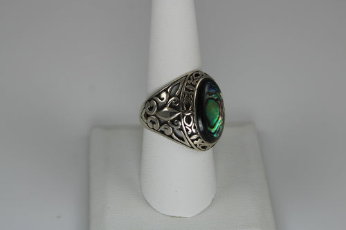 Abalone Ring - One size 9 Available