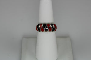 Red and Black Ring - 1 size 7 available