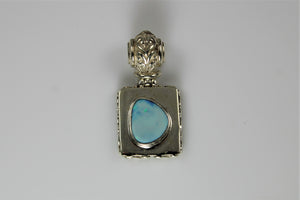 Opal and Sterling Silver Pendant
