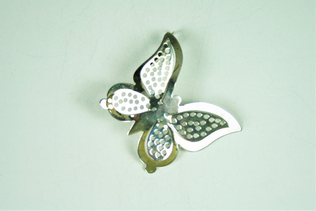 Sterling Silver Butterfly in Flight Pendant